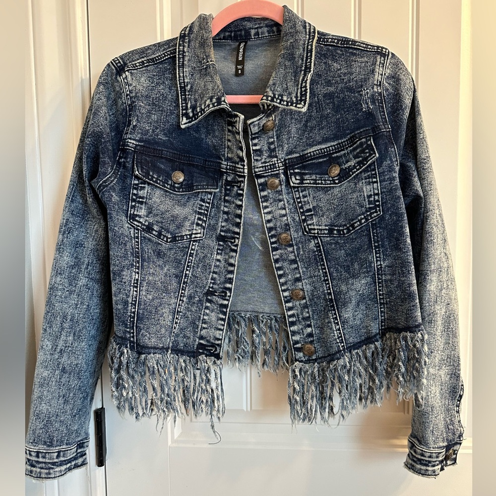 Denim Distressed Jacket